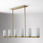 Load image into Gallery viewer, Rivora Ribbed Glass Design – Modern Chandelier for Dining Room