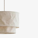 Afbeelding laden in galerijweergave, Aeroloom Organische Textuur Hanglamp - Zachte Gelaagde Stoffen Kap Moderne Decoratieve Verlichting voor Elke Kamer