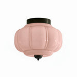 Load image into Gallery viewer, Vintage Eloise Milk Glass Flush Mount Ceiling Light - Vintage Charm Soft Glow