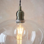 Afbeelding laden in galerijweergave, Clarione in hoogte verstelbare glazen hanglamp - Klassieke Art Deco lamp