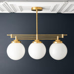 Afbeelding laden in galerijweergave, Glorica glazen matglazen bol hanglamp - art deco hanglamp voor thuis