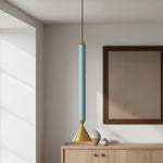 Load image into Gallery viewer, Vertara Minimal Cone Pendant Light – Sleek Architectural Hanging Lamp for Dining and Kitchen