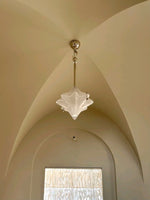 Load image into Gallery viewer, Art Deco Astris Elara Star Pendant Light - Frosted Glass Pendant with Geometric Style