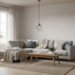 Afbeelding laden in galerijweergave, Novera Art Deco koepel verstelbare hoogte glazen kap hanglamp - Woonkamer