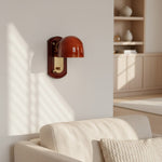 Afbeelding laden in galerijweergave, Livessa Moderne Wandlamp – Sculpturale Glazen Kap Wandlamp voor Slaapkamer of Woonkamer