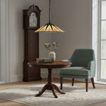 Afbeelding laden in galerijweergave, TF Dark Star Tiffany-hanger – glas-in-lood geometrisch ontwerp plafondlamp voor woonkamers