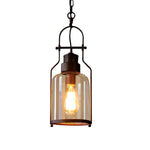 Afbeelding laden in galerijweergave, Lirra Vintage IJzeren Glazen Hanglamp - Industriële Stijl Plafondlamp voor Bars en Huizen U20