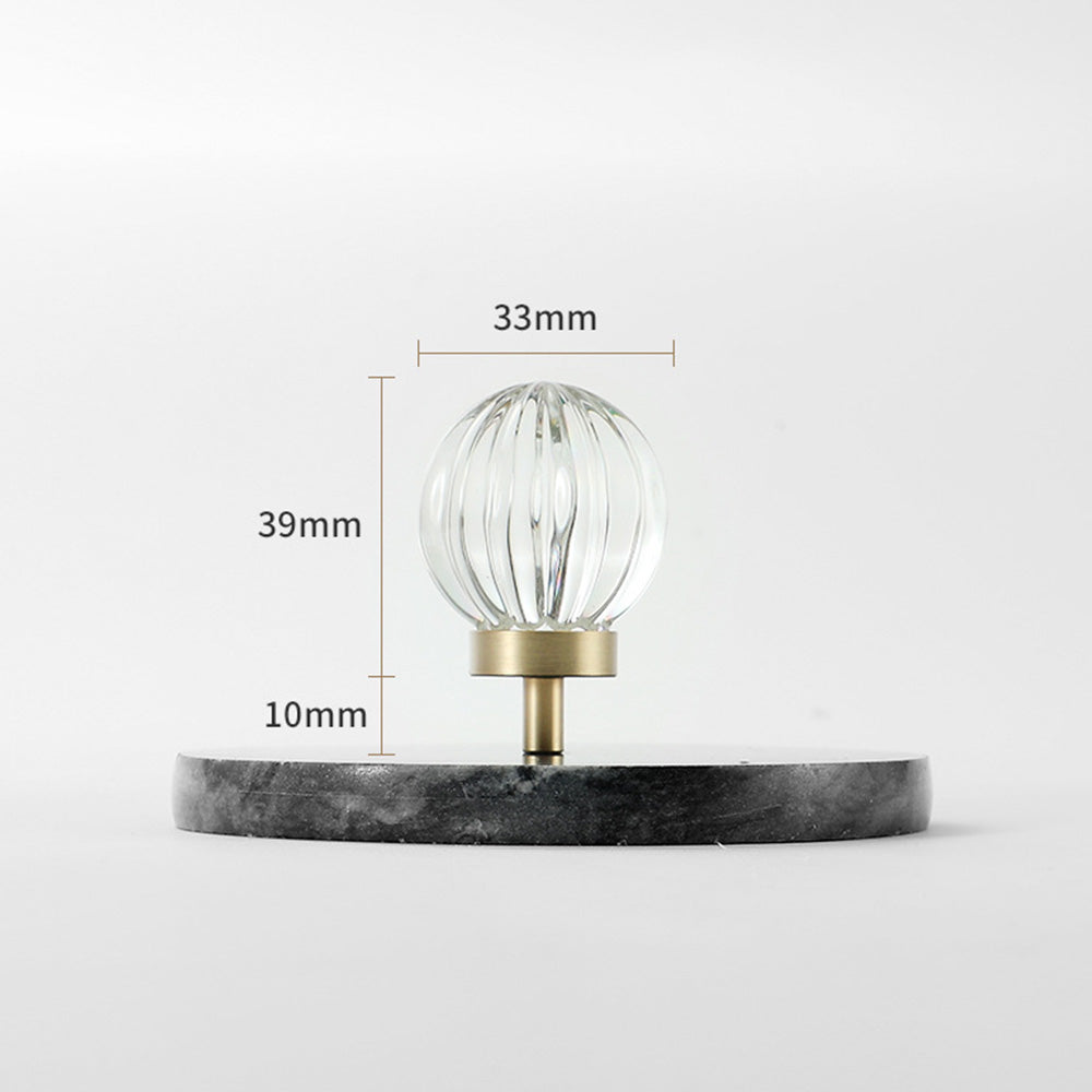 Modern Mushroom Cabinet Knob – Clear Glass Diamond Drawer Knobs