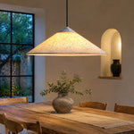 Bild in die Galerieansicht laden, paper shade pendant light dining room scene