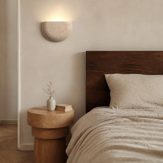 Off white wall sconce scene and detail image