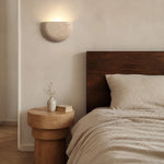Cargar imagen en el visor de la Galería, Off white wall sconce scene and detail image