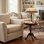 Afbeelding laden in galerijweergave, TF Brooklyn Tiffany-lamp Vitrail Mozaïek Tafellamp - Klassieke Art Deco-stijl voor de woonkamer