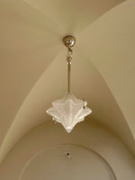 Load image into Gallery viewer, Art Deco Astris Elara Star Pendant Light - Frosted Glass Pendant with Geometric Style