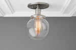 Load image into Gallery viewer, Glorica Glass Minimalist Globe Ceiling Fixture for Bedroom & Office