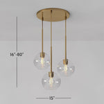 Load image into Gallery viewer, Selvion Asymmetric Glass Ball Chandelier for Dining Room & Living Room