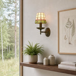 Bild in die Galerieansicht laden, TF Tivanny Vintage Retro Stained Glass Wall Lamp for Bedrooms and Entryways