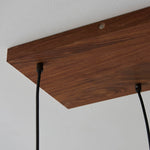 Afbeelding laden in galerijweergave, Vornix 6-licht lineaire hanglamp - houten balk moderne industriële armatuur voor keuken-eiland eetkamer