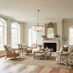 Charger l’image dans la visionneuse de la galerie, Suspension ronde Beveline 6 lumières - Abat-jours en verre taillé Cadre métallique élégant pour îlot de cuisine ou salle à manger