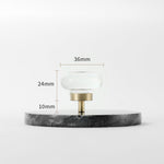 Load image into Gallery viewer, Modern Mushroom Cabinet Knob – Clear Glass Diamond Drawer Knobs