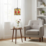 Afbeelding laden in galerijweergave, TF Butterfly hanglamp — Artistieke hanglamp van glas-in-lood voor woonkamer of slaapkamer