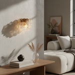 Afbeelding laden in galerijweergave, Lumvey gelaagde glazen wandlamp — Art Deco wandlamp voor badkamer en hal