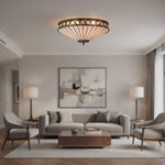 Load image into Gallery viewer, Fargo Tiffany Artistic Crystal Accents Ceiling Lamp for Living Room