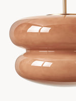 Afbeelding laden in galerijweergave, Opal geribbelde heldere glazen moderne hanglamp voor keuken en hal