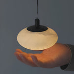 Bild in die Galerieansicht laden, Alabaster Mini Marmor Pilz Pendelleuchte