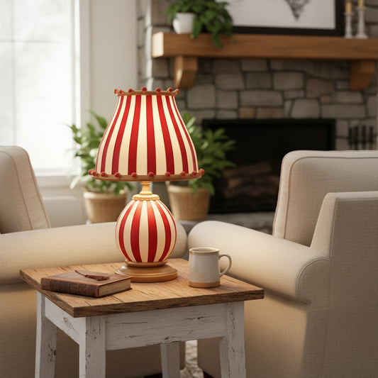 Festilo Lampada da Tavolo Scultorea e Giocherellona con Paralume a Cupola – Design d'Accento Moderno per Soggiorno