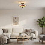 Afbeelding laden in galerijweergave, TF Botanica Bloemen Glas Plafond- en Hangverlichting - Kunstglas Stijl Armatuur voor Kamers