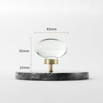 Load image into Gallery viewer, Modern Mushroom Cabinet Knob – Clear Glass Diamond Drawer Knobs