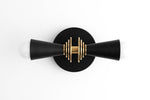Load image into Gallery viewer, Pyralis Cone Art Deco Wall Light - Multi-Directional Sconce for Vanity or Wall