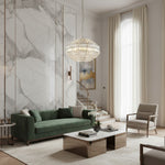 Afbeelding laden in galerijweergave, Virelis Style Luxe Kristallen Hanglamp – Sfeerverlichting voor Keukens & Gastvrijheidsruimtes