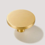 Load image into Gallery viewer, Solid Brass Round Decorative Knob–Metal Drawer & Kitchen Cabinet Knobs