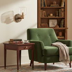 Cargar imagen en el visor de la Galería, Lámpara de Pared Moderna de Mármol Korlisse - Latón Vintage y Acento de Vidrio Transparente para Sala de Estar y Pasillo