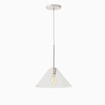 Load image into Gallery viewer, Conica Glass Cone Pendant Lamp – Modern Style Light for Any Room