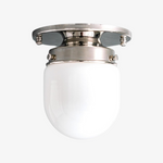 Load image into Gallery viewer, Opalume White Opal Glass Bulb-Globe Flush-Mount Ceiling Light for Entry & Living Room