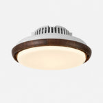 Cargar imagen en el visor de la Galería, Walnut vented ceiling fan light