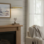 Afbeelding laden in galerijweergave, Libris Wandgemonteerde Schilderijlamp - Minimalistisch Lineair Metalen Frame voor Kunstwerken & Gang