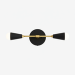 Load image into Gallery viewer, Mobilux Dual-Light Linear Mid-Century Vanity Wall Light for Bathroom & Mirror