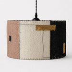 Cargar imagen en el visor de la Galería, Natural Loofah Woven Pendant Lamp Wabi Sabi Patchwork Hanging Light