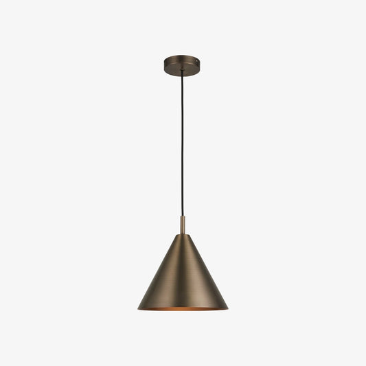 Lámpara colgante Oricone – Diseño clásico y elegante con acabado en bronce o latón, perfecta para comedor o sala