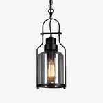 Afbeelding laden in galerijweergave, Lirra Vintage IJzeren Glazen Hanglamp - Industriële Stijl Plafondlamp voor Bars en Huizen U20