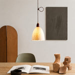 Załaduj obraz do przeglądarki galerii, Tall rice paper pendant light over a table