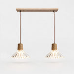 Cargar imagen en el visor de la Galería, Rustic Woven Rope Glass Pendant Light Collection