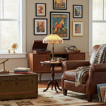 Load image into Gallery viewer, TF Hutchinson Art-Glass Tiffany Style Table Lamp – Handcrafted Design for Home and Office