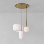 Load image into Gallery viewer, Lumivelle Pebble Glass Chandelier - 3-Light Modern Pendant Style
