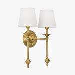 Afbeelding laden in galerijweergave, Arcuma Koperen Wandlamp – Elegante Wandkandelaar voor Traditionele en Overgangsinterieurs