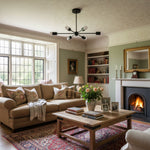 Load image into Gallery viewer, Mobilux Line Mid Century Modern Chandelier - 6 Heads Hanging Ceiling Light