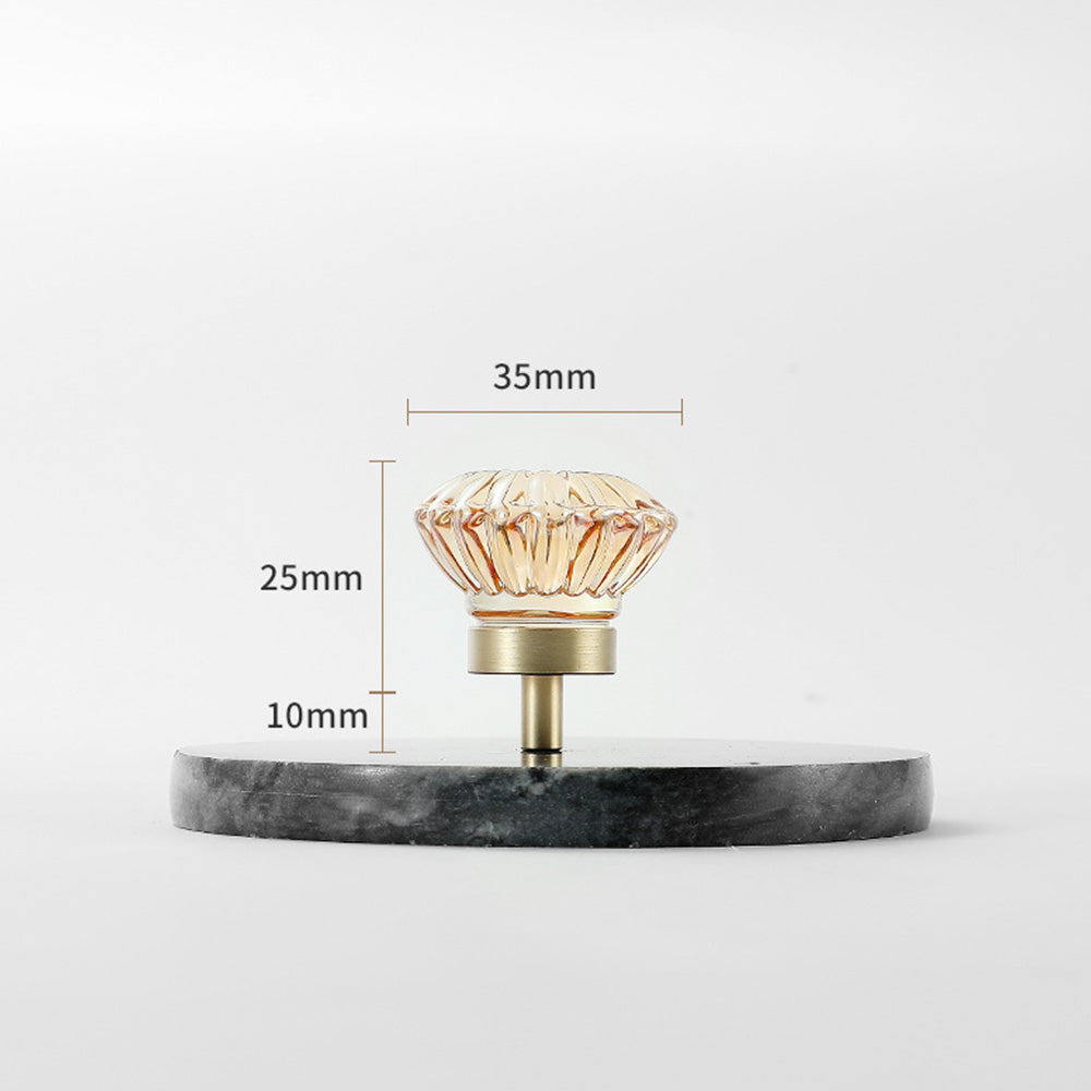 Modern Mushroom Cabinet Knob – Clear Glass Diamond Drawer Knobs